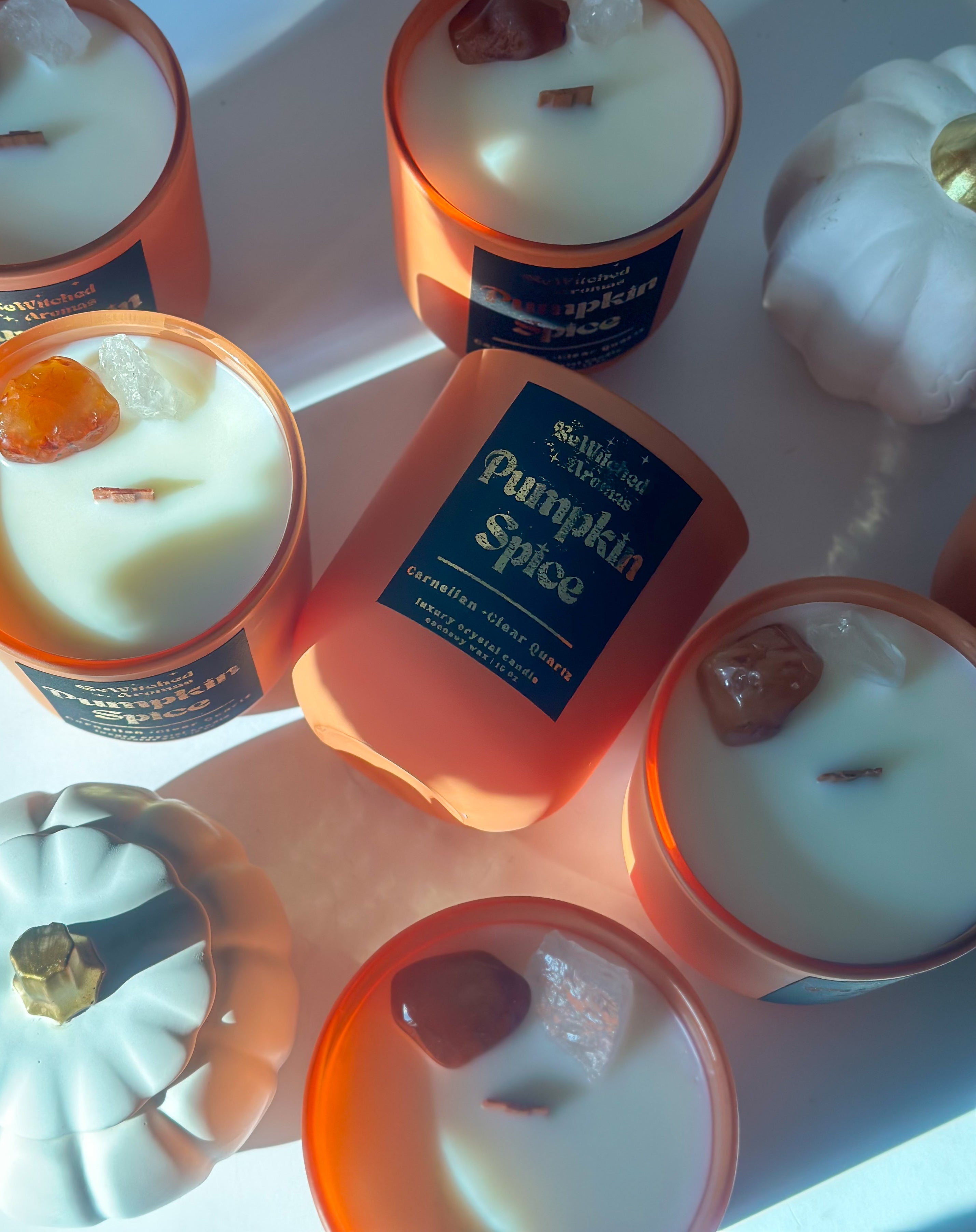Pumpkin Spice | Carnelian Crystal Candle