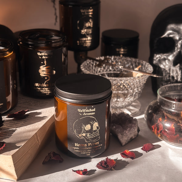 Hocus Pocus | Vanilla Pumpkin Marshmallow Luxury Crystal Candle