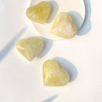 Citrine Large Puffy Hearts