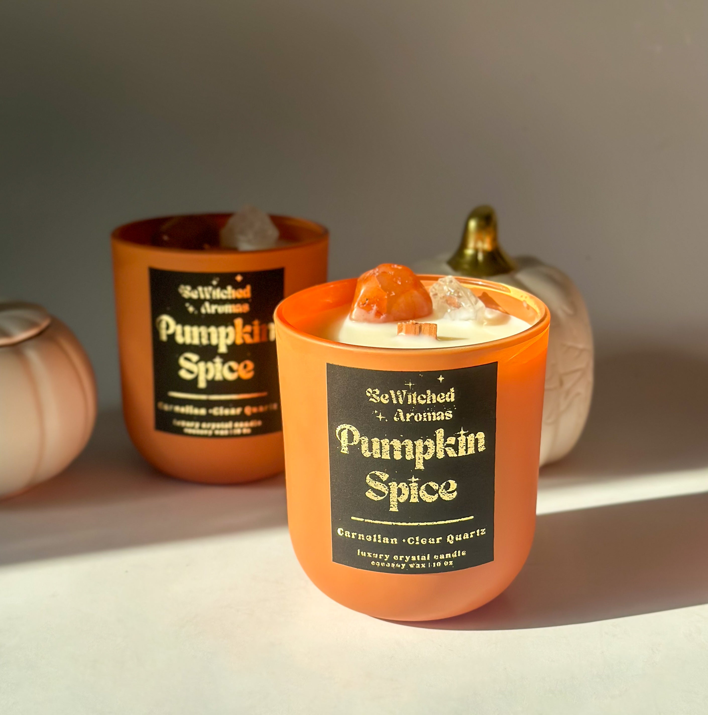 Pumpkin Spice | Carnelian Crystal Candle