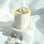 Angel Number | 10 oz Dalmatian Jasper Luxury Crystal Candle
