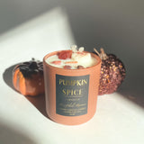 Pumpkin Spice | Carnelian Crystal Candle 14 oz