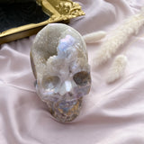 Spharelite Druzy Aura Skull
