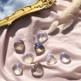 Aura Clear Quartz Heart