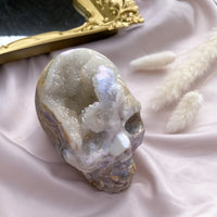Spharelite Druzy Aura Skull