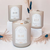 Angel Number | Dalmatian Jasper Luxury Crystal Candle