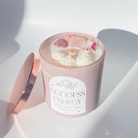 Goddess Energy | Luxury Crystal Candle 14 oz