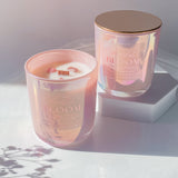 Bloom- Luxe Pink Aura 9 oz Crystal Candle