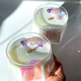 Angel Energy | 16 oz Luxury Candle with Aura Rose Quartz