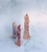 Rare Pink Amethyst Druzzy Tower Point