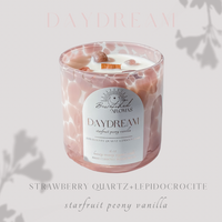 Daydream- Luxe Panthera 16 oz Dalmatian Glass Crystal Candle