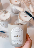 Angel Number | Dalmatian Jasper Luxury Crystal Candle