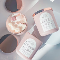 Goddess Energy | Luxury Crystal Candle 14 oz